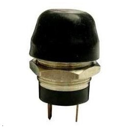 Bouton poussoir 20A OFF-MOM noir