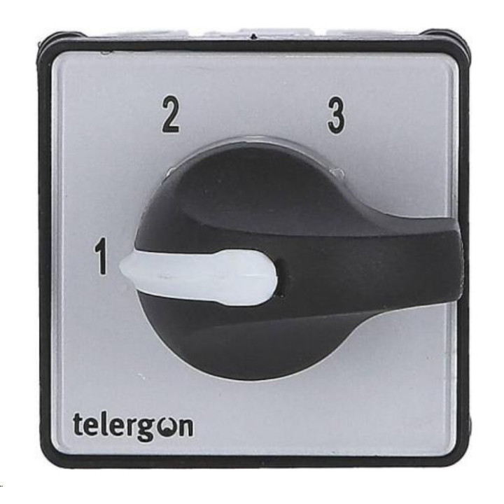Commutateur 2 pôles 1-2-3, 20A