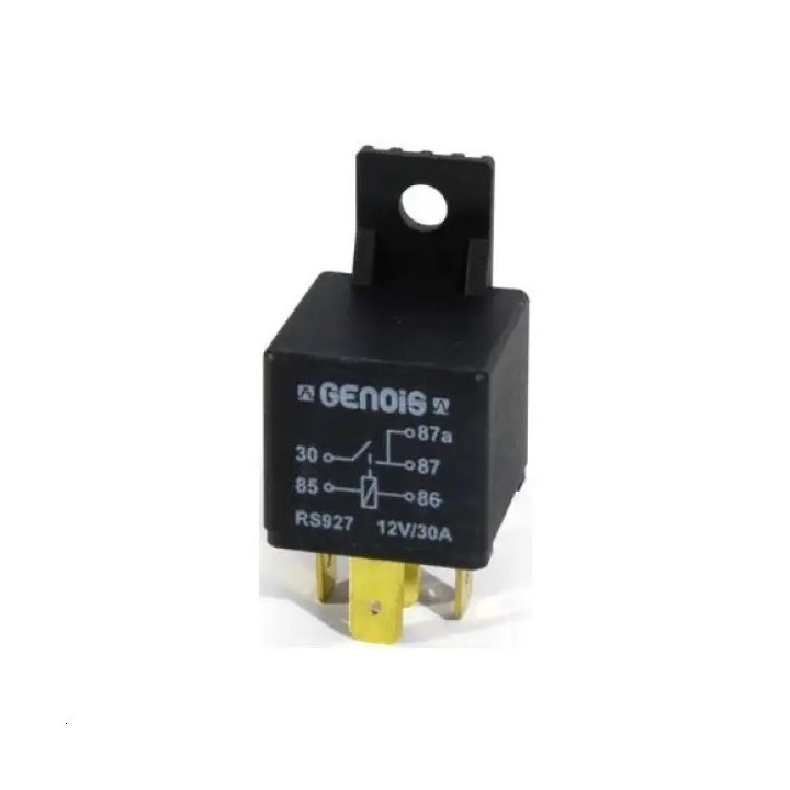 Relais 5 bornes 12V 30A Diode fixat