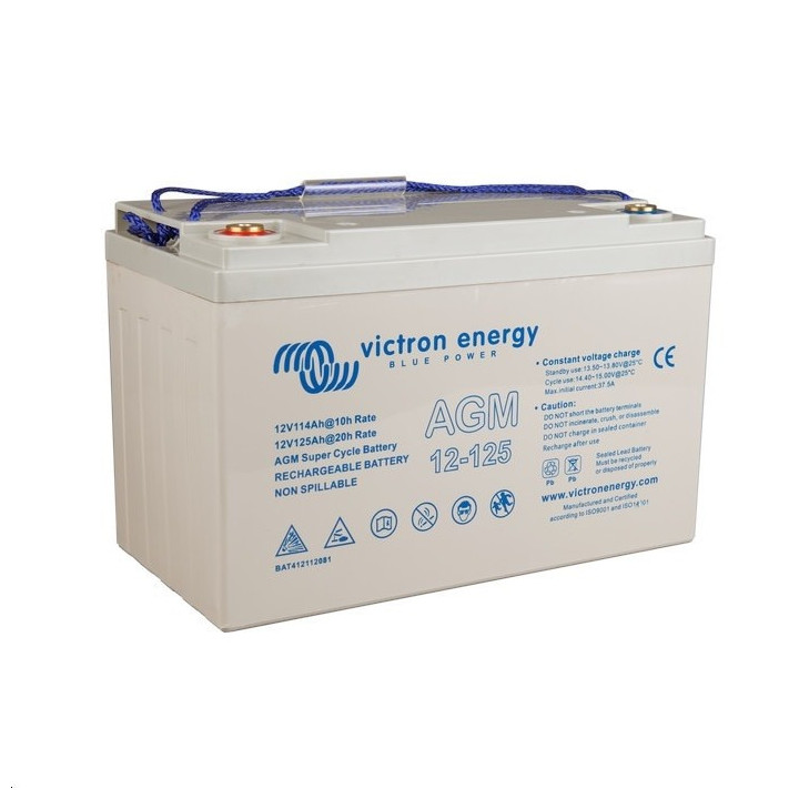 12V/125Ah AGM Super Cycle Batt. (M8