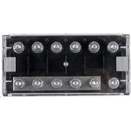 Fuse holder 6-way for MEGA-fuse