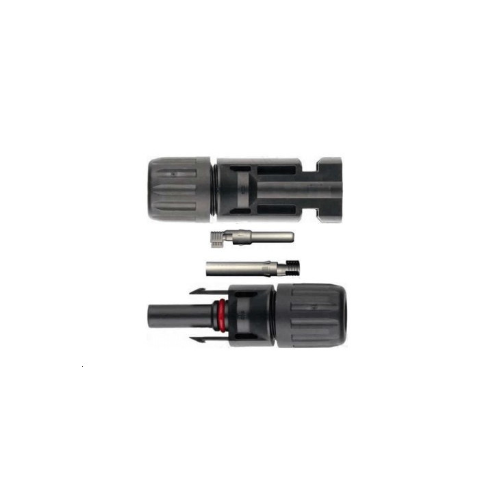 Solar connector pair MC4, 1x Male/1