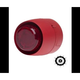 Flash rouge, sirène rouge 24VDC mul