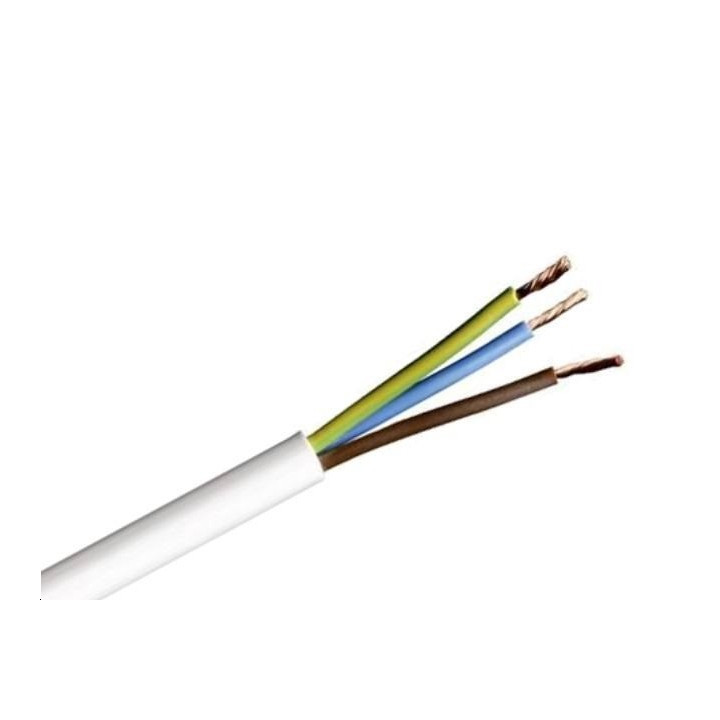 Cable 3 bruns blanc  0.75