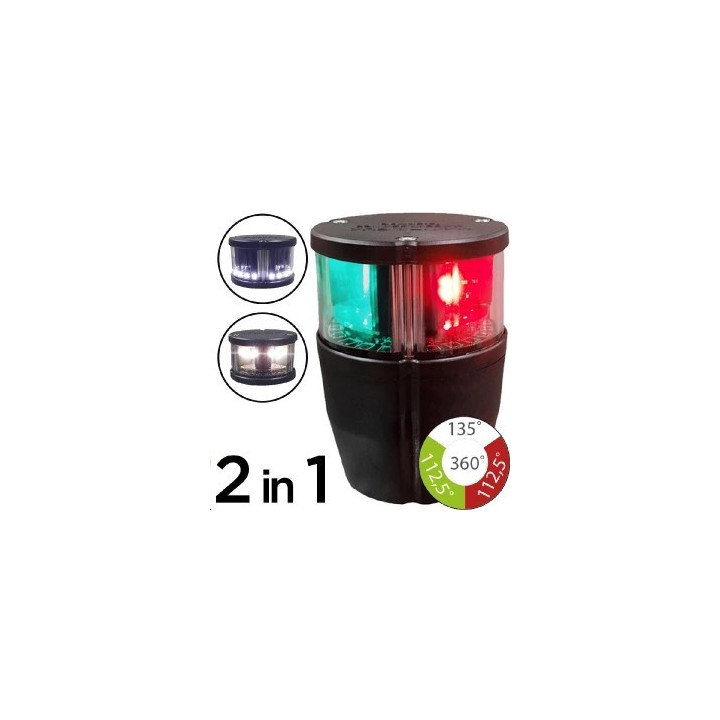 Feu NAVIPRO 2MN Tricolore + Mouilla