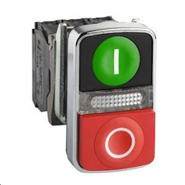 BOUTON DOUBLE TOUCHE METAL + VOY