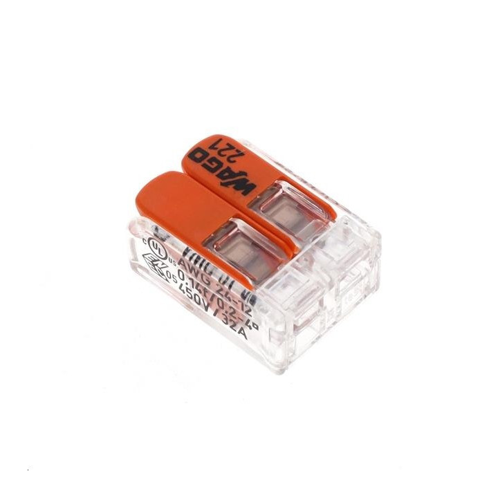BORNE WAGO 221 2X0.2-4MM2