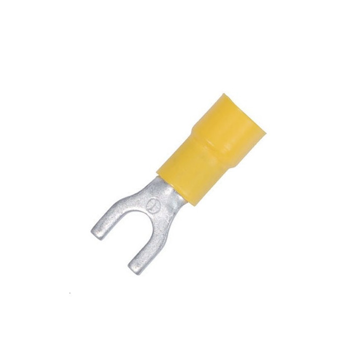 Cosse fourche 10mm jaune