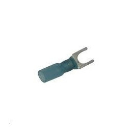 Cosse fourche 5mm bleue thermoretra