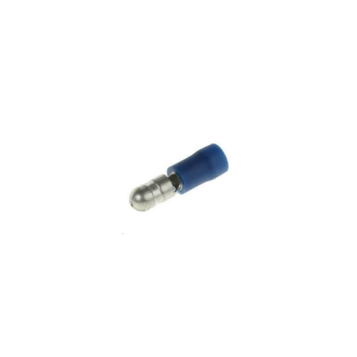 Cosse rond male 5mm bleue