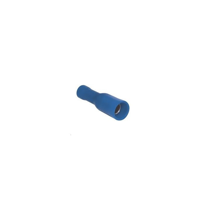 Cosse rond femelle 4mm bleue