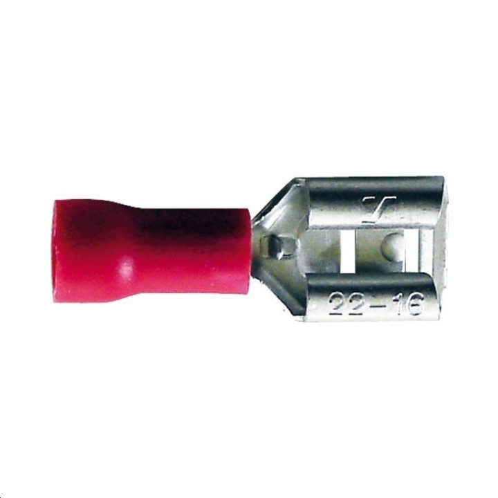 Cosse femelle non isolee rouge