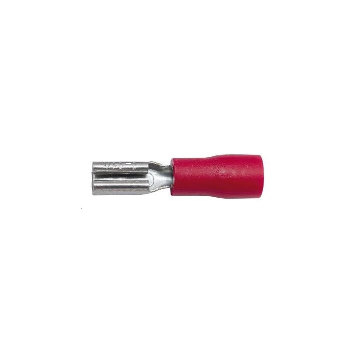 Cosse femelle non isolee rouge 2.8m