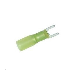 Cosse fourche 4mm jaune thermoretra