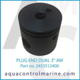 """F10605 END PLUG3"""" DUAL (24535