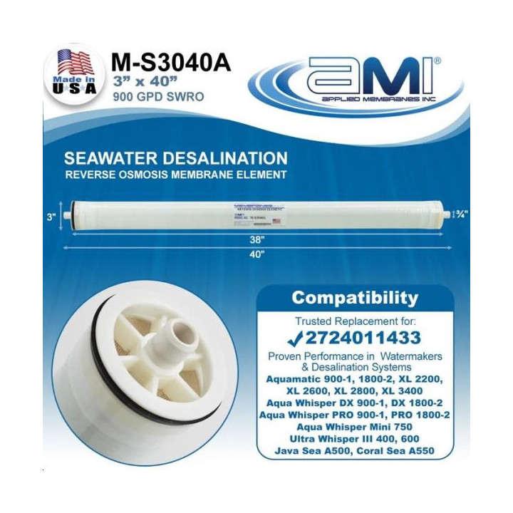 C110117- MEMBRANE, RO, SW, 950GPD